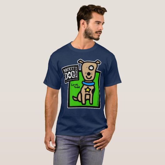 RDR - ToddParr (brauner Hund) T-Shirt (Vorne ganz)