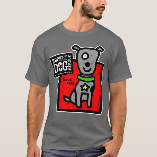 RDR - ToddParr (grauer Hund) T-Shirt (Vorderseite)