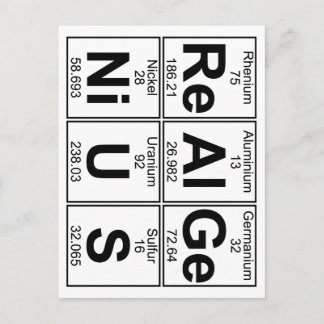 Re-Al-Ge-Ni-U-S (richtiges Genie) - Vollständig Postkarte