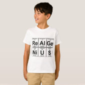 Re--Al-GE-Ni-U-s (wirkliches Genie) - voll T-Shirt (Vorne ganz)