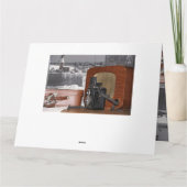 Re-analoge Foto-Kamera Karte (Rückseite)