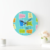 Re-Atomkitsch-Acrylwand Große Wanduhr (Zuhause)