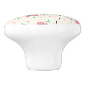 Re-Atomrosa-Muster-Keramik Pull Keramikknauf (Seitenansicht)