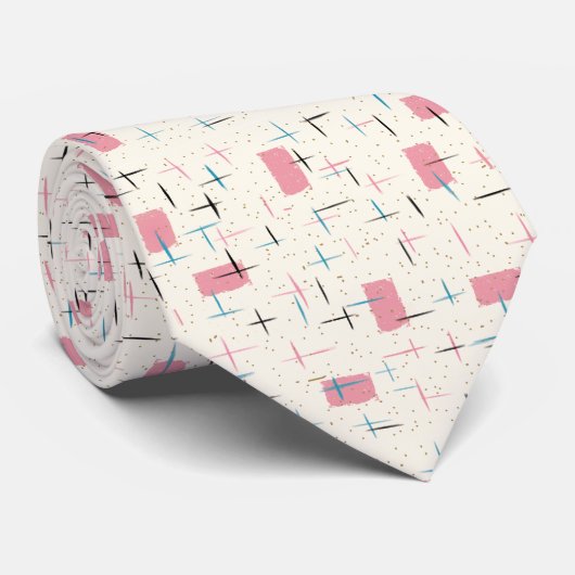 Re-Atomrosa-Muster-Krawatte Krawatte (Gerollt)