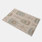 Re-Atomzeitalters weiche neutrale Farben Fußmatte (Schrägansicht)