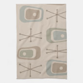 Re-Atomzeitalters weiche neutrale Farben Geschirrtuch (Vertikal)