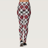 Re/Black Kariert Women's Leggings (Rückseite)