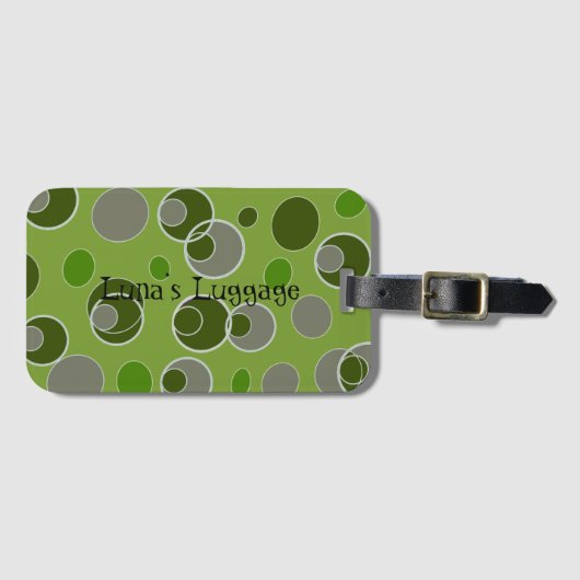 Re-Bubble-Muster Gepäckanhänger (Vorderseite (Horizontal))