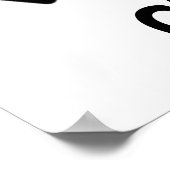 RE CYCLE Recycle Bicycle Symbol Poster (Ecke)