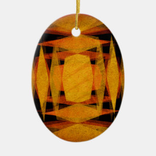 Re-Diamant-Muster Keramik Ornament