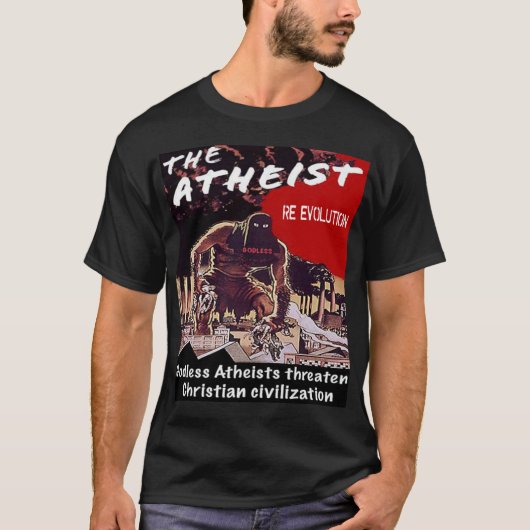RE-EVOLUTION Atheist T-Shirt (Vorderseite)