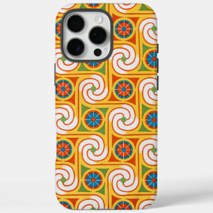Re-Fashion Circles-Muster von Funky Spiral 1970s iPhone 16 Pro Max Hülle