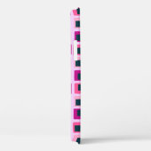 Re geometrische Quadrate rosa Case-Mate iPhone Hülle (Rückseite / Rechts)