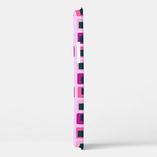 Re geometrische Quadrate rosa Case-Mate iPhone Hülle (Rückseite / Rechts)