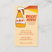 Re-House-Reinigungs-Spray Flasche QR-CODE Visitenkarte (Vorderseite)