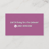 Re-House-Reinigungsvakuum Visitenkarte (Rückseite)