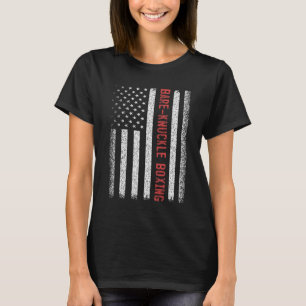 Re-Knuckle Boxen Amerikanische Flagge 4. Juli Frau T-Shirt