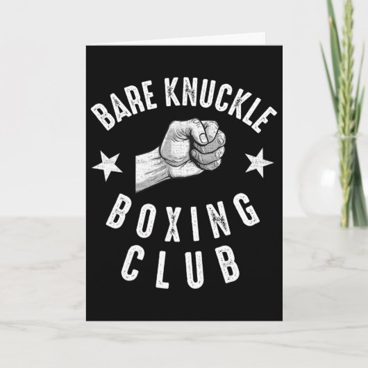 Re Knuckle Boxing Männer Faustkampf Knuckle Fighte Karte (Vorderseite)