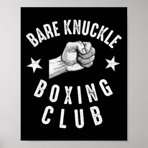 Re Knuckle Boxing Männer Faustkampf Knuckle Fighte Poster