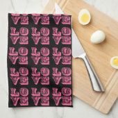 Re-LIEBE-Quadrate Handtuch (Viertel Falte)