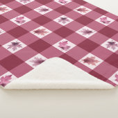 Re Maple Leaf Buffalo Plaid Sherpa Blanket Sherpadecke (3/4)