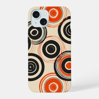 Re-o-konzentrische Kreise iPhone 15 Hülle