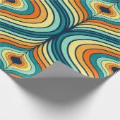 Re-Pallet Ogee Form Wiederholungsmuster der 70er J Geschenkpapier (Ecke)