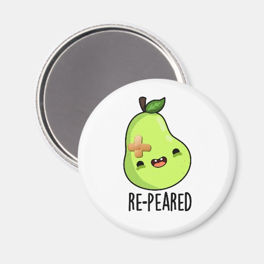 Re-peared Funny Fruit Birn Pun Magnet (Vorderseite/Rückseite)