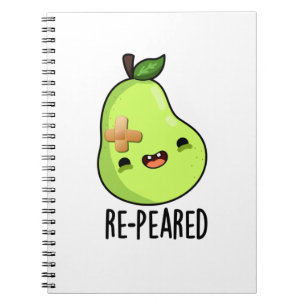 Re-peared Funny Fruit Birn Pun Notizblock
