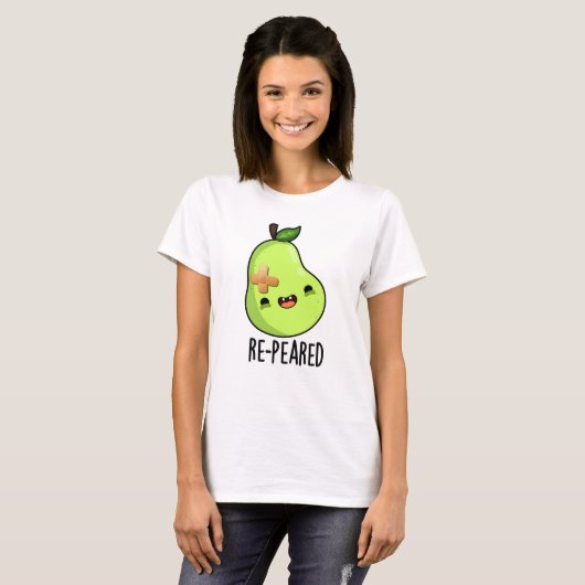 Re-peared Funny Fruit Birn Pun T-Shirt (Vorne ganz)