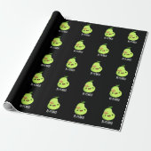 Re-peared Funny Fruit Birne Pun Dark BG Geschenkpapier (Ungerollt)