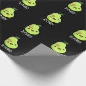 Re-peared Funny Fruit Birne Pun Dark BG Geschenkpapier (Ecke)