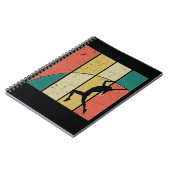 Re Pole Vaulting Girl Pole Vaulter Notizblock (Linke Seite)