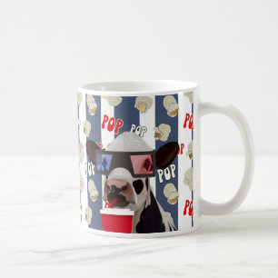 Re Popcorn Muster Kuh Kaffeetasse