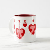 Re-Re-Herzwinkel Zweifarbige Tasse (Vorderseite Links)