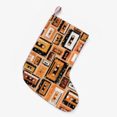 Re-Re-Kassettenband Nahtloses Muster Kleiner Weihnachtsstrumpf (Vorderansicht (hängend))