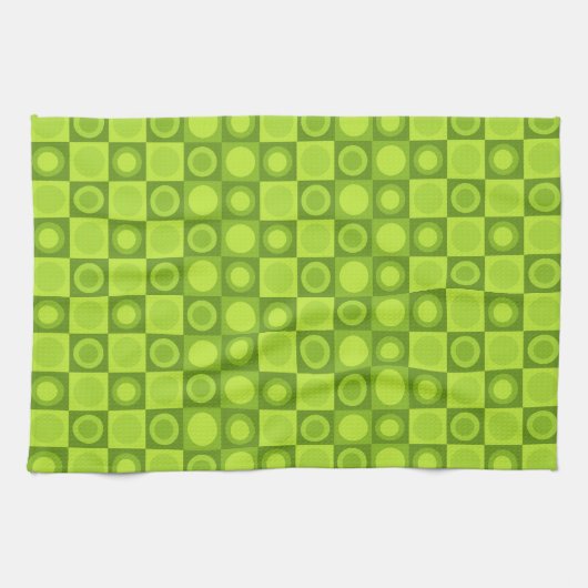 Re-Re-MCM Geometrisches Muster Geschirrtuch (Horizontal)