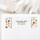 Re-Re-Nähen des Themenadressenlabels (Insitu)