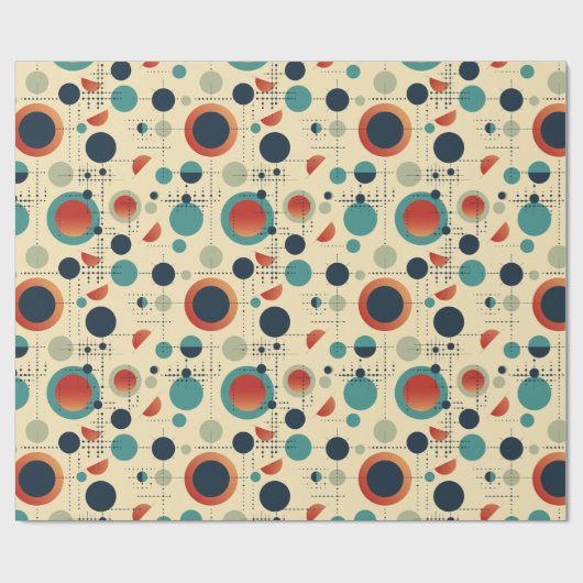 Re-Re-Punkte Geschenkpapier (Flach)