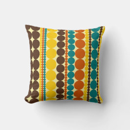 Re-Re-Punkte-Muster für vertikale Streifen Kissen