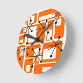 Re-Re-Quadrate Runde Wanduhr (Winkel)