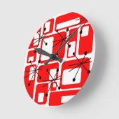 Re-Re-Quadrate Runde Wanduhr (Winkel)