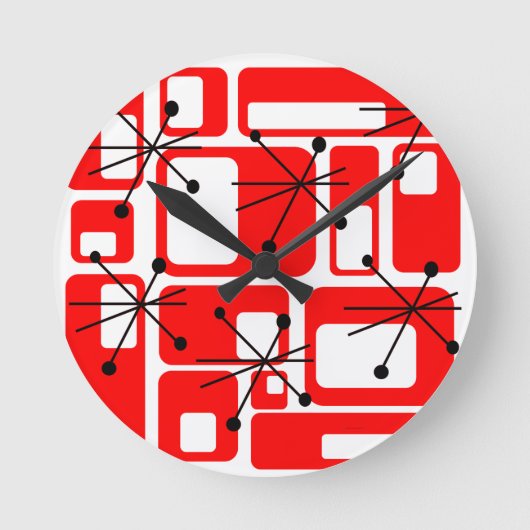 Re-Re-Quadrate Runde Wanduhr (Vorderseite)