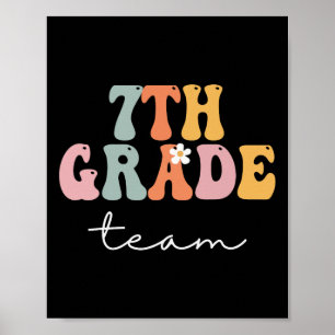 Re-Re-Re-Team Groovy Frauen glücklicher Erster Tag Poster