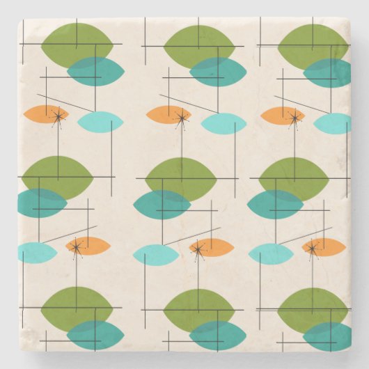 Re-Re-Untersetzer für atomare Muster Steinuntersetzer (Vorderseite)