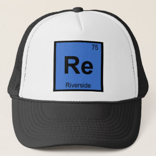 Re - Riverside California Chemistry Periodic Table Truckerkappe