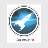 Re-Ro-Raketenschiff Grafik Aufkleber (Blatt)