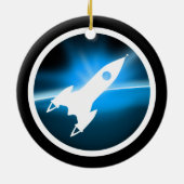 Re-Ro-Raketenschiff Grafik Keramik Ornament (Hinten)