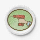 Re-schnurlose Bohrung Pappteller (Vorderseite)