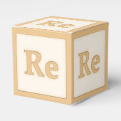 "Re" Solfeggio Musical Baby Blocks Orange Geschenkschachtel (Vorderseite)